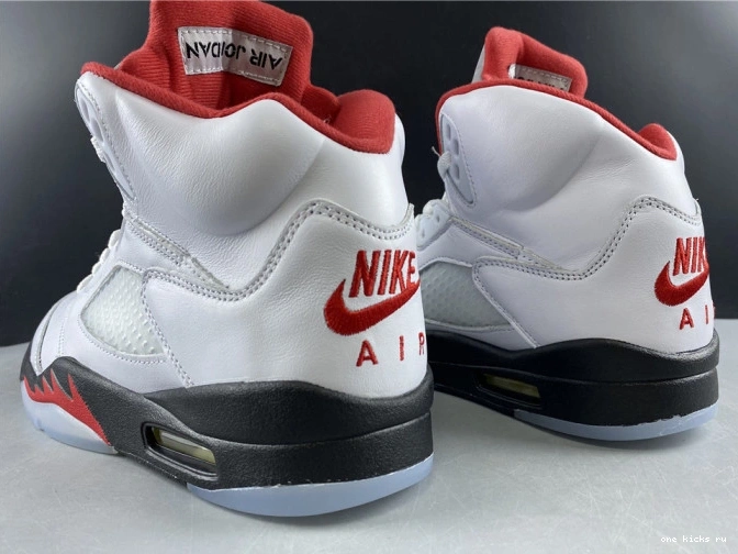 Chep Onekick Jordan DA1911-102 Retro Air Tongue Silver (2020) Red 5 Fire 0815